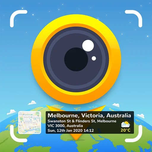 GPS Map Camera Mod APK v1.8.4 (Premium Unlocked)