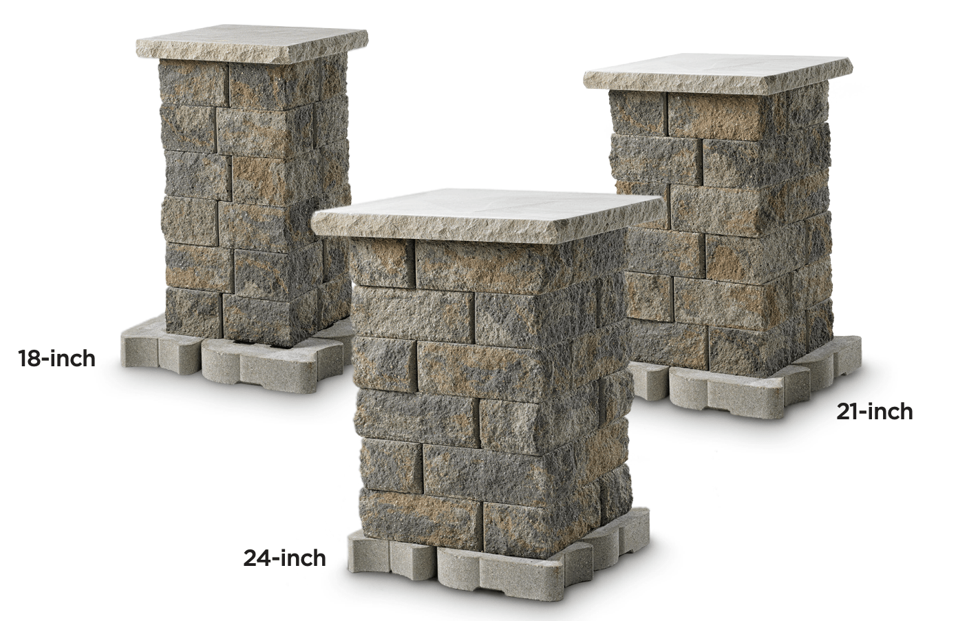 Anchor Retaining Walls Highland Stone Column/Corner Lee Building Products