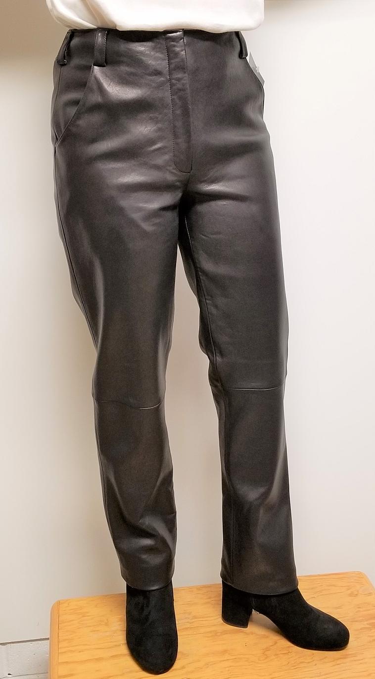 Women Leather Pants Soft Lambskin color Black Women Leather Pants Soft Lambskin color Black