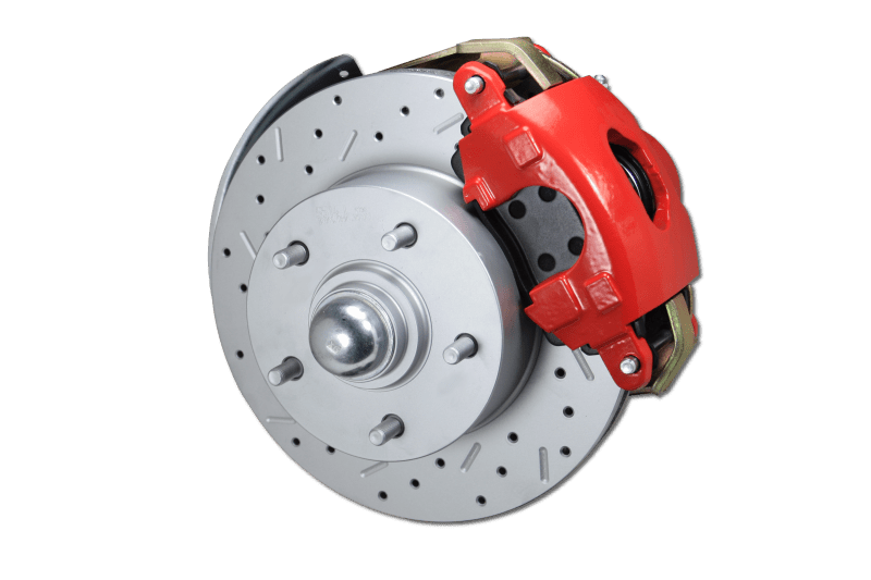 Red Front Power Disc Brake Conversion Kit for General Motors