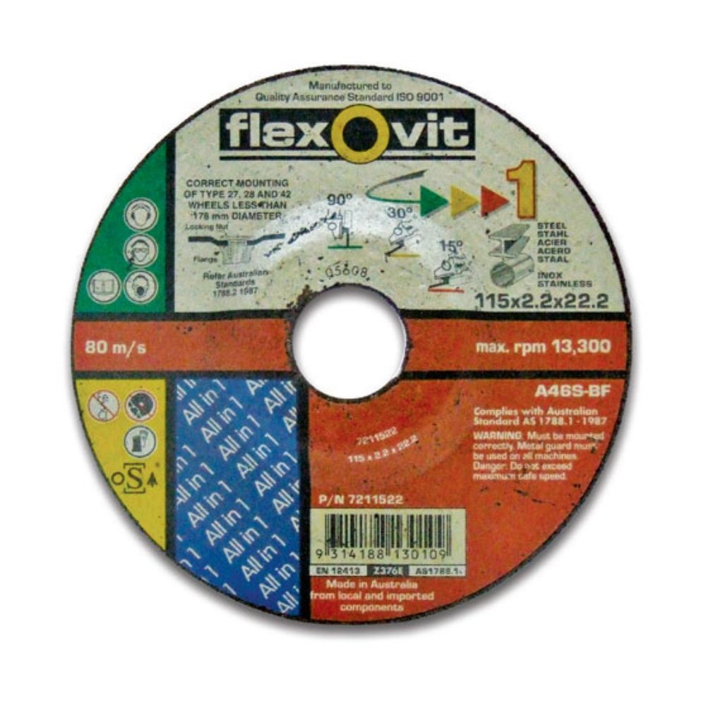 Flexovit Depressed Centre 3in1 Wheels Leeden Sdn Bhd (74865K)