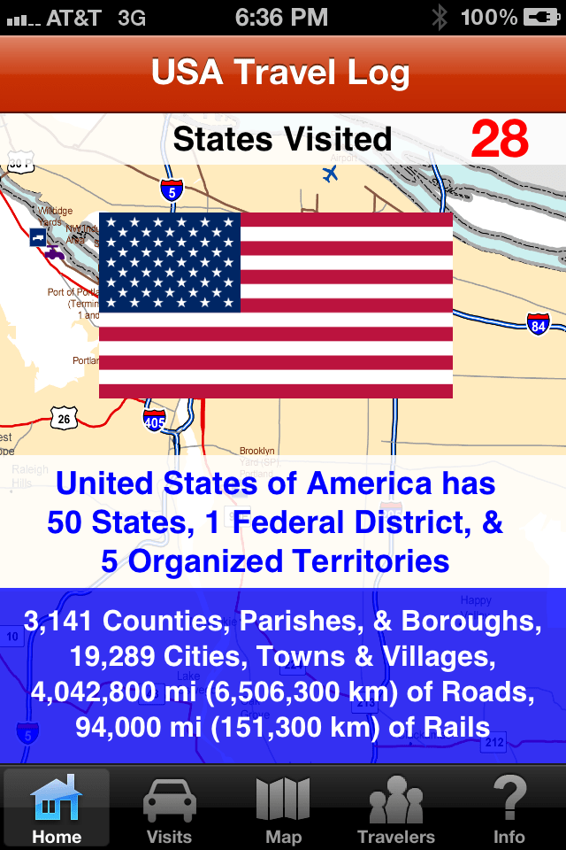 USA Travel Log • States Visited version 5.0 update soon Lee Design