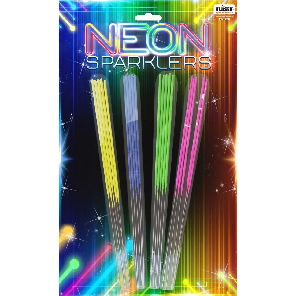 Neon sparklers 28cm 3 Packs Leeds Fireworks