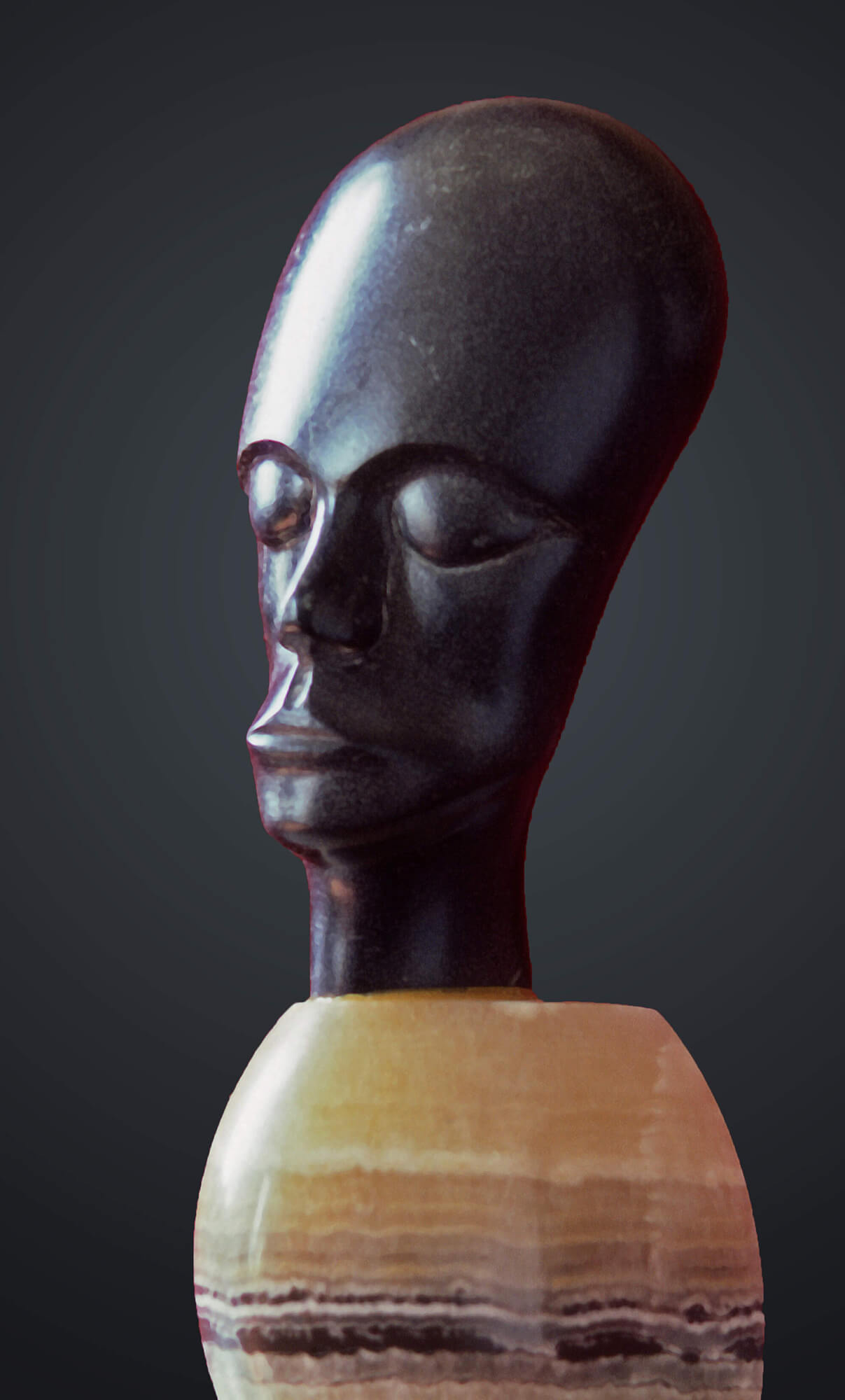 African Head Lee Gass Sculptures