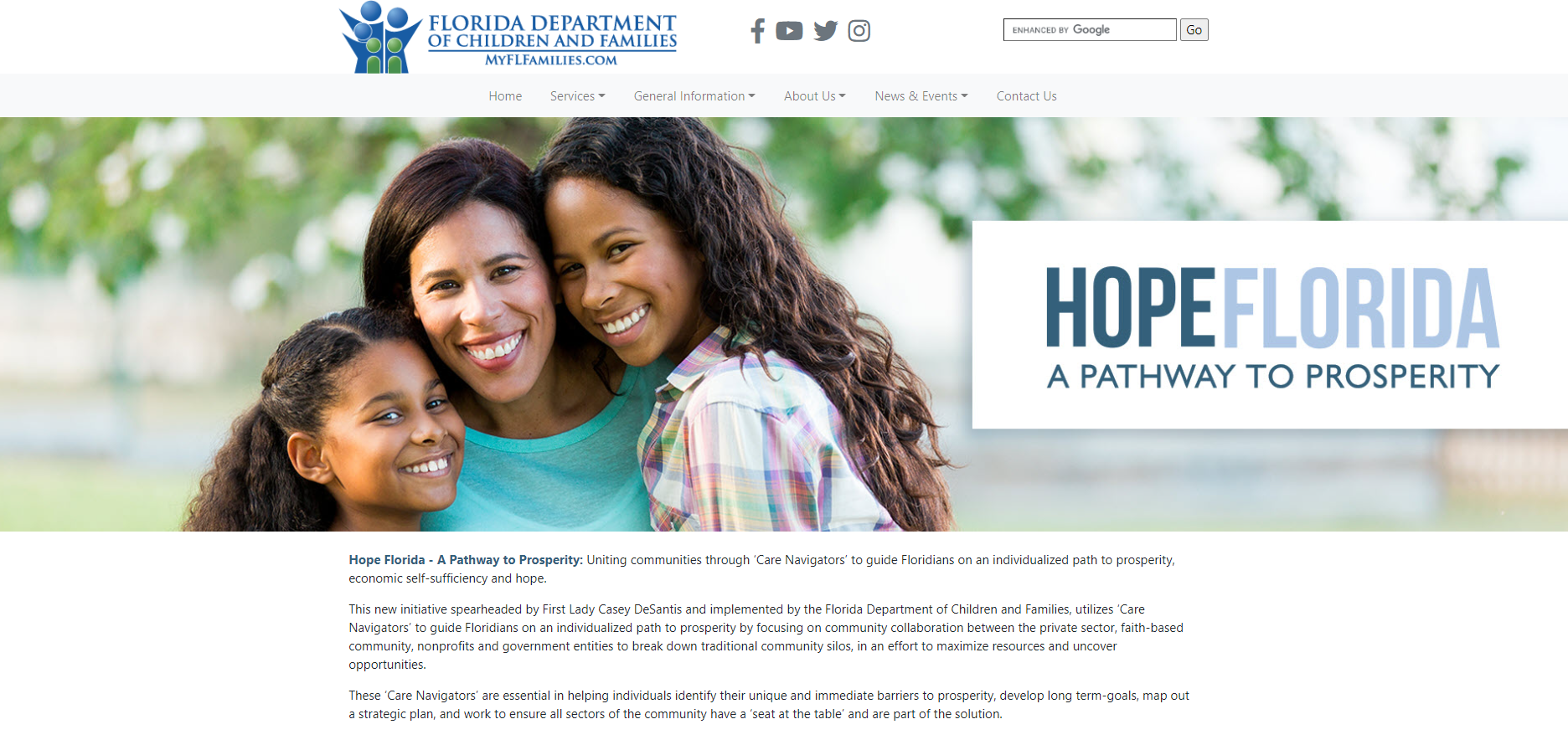 Hope Florida A Pathway to Prosperity Lee County Homeless Coalition