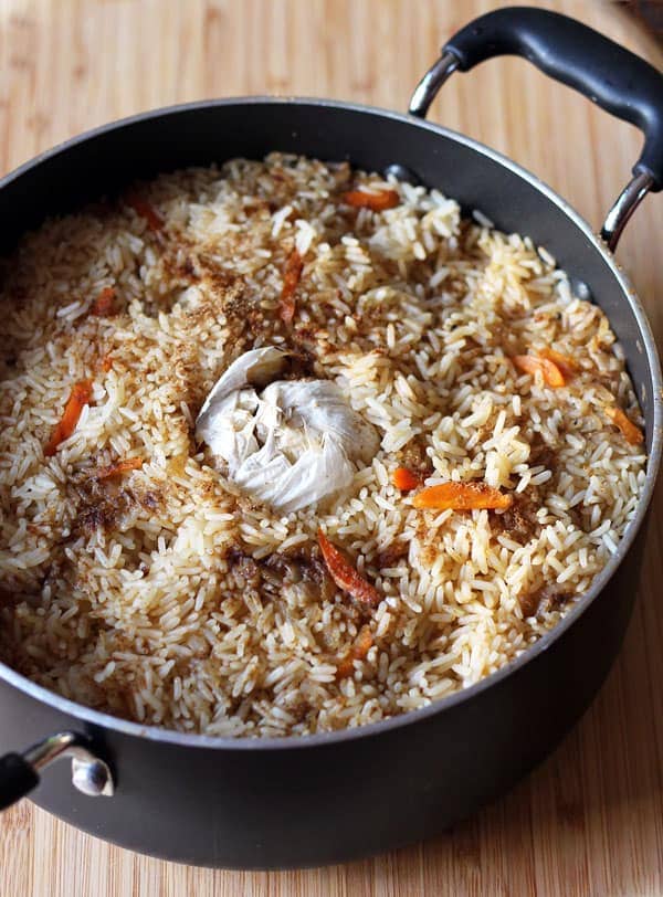 Uzbek Beef Plov Rice Pilaf