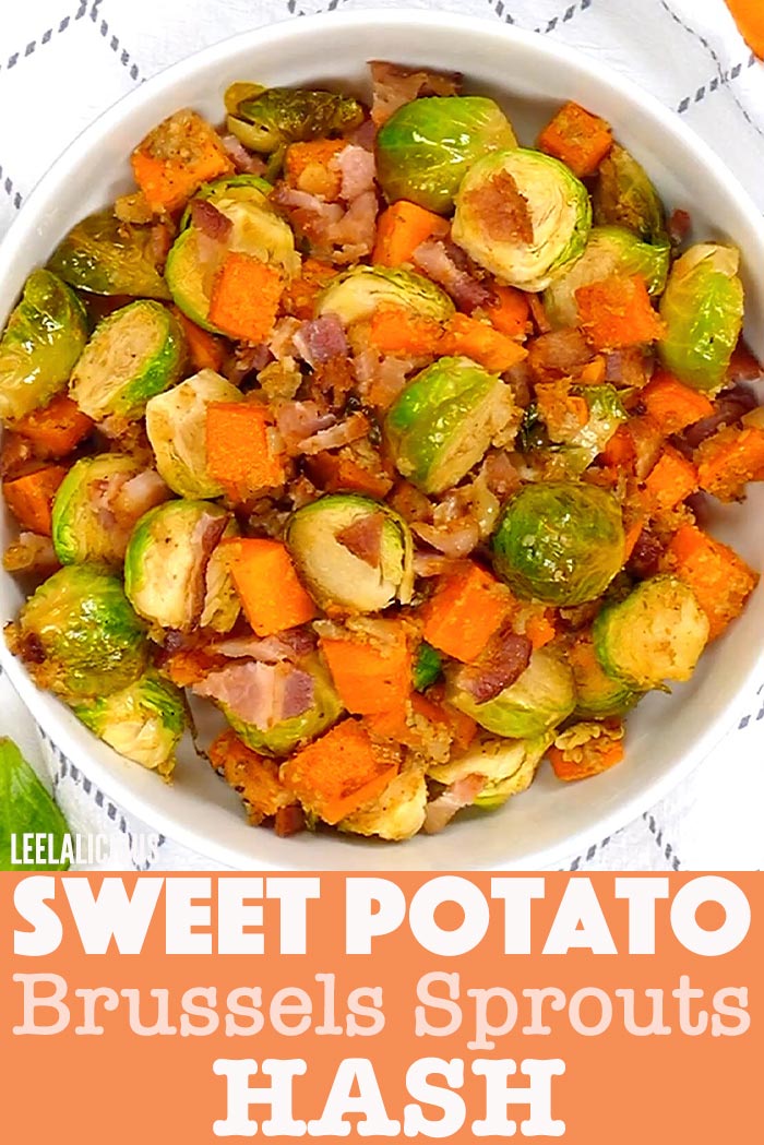 Roasted Brussels Sprouts and Sweet Potatoes Recipe » LeelaLicious