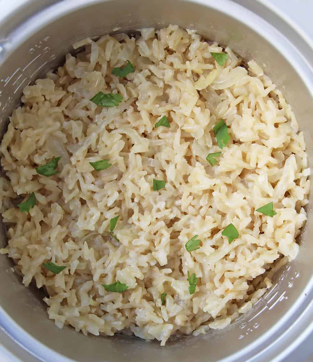 Coconut Brown Rice with Curried Shrimp » LeelaLicious