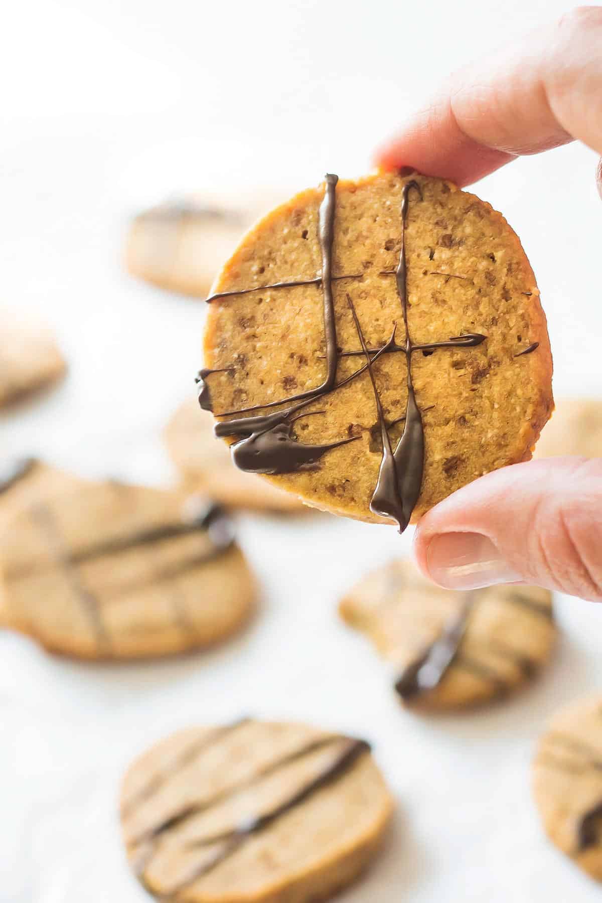 Coconut Flour Shortbread Cookies Slice and Bake VIDEO » LeelaLicious