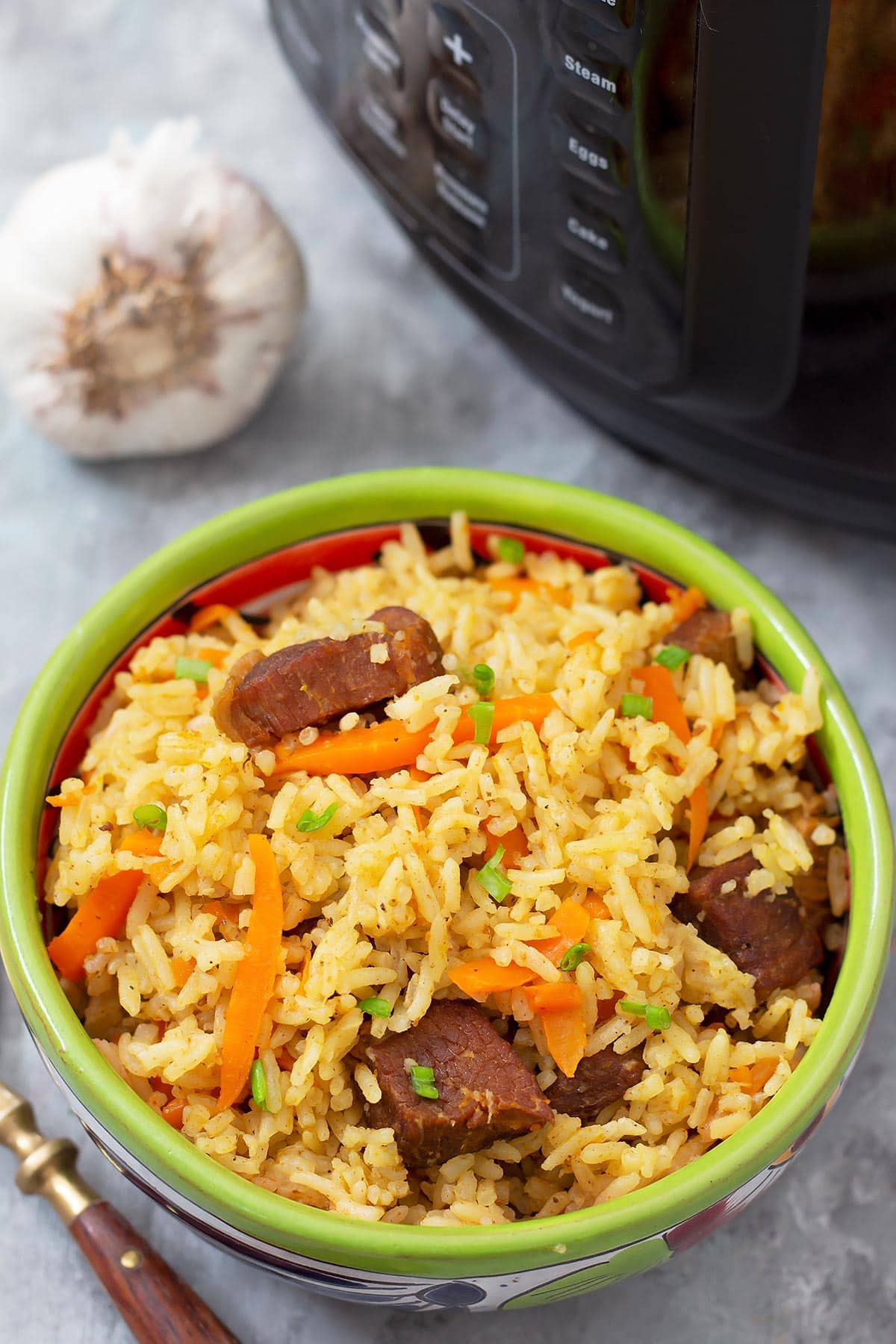 Instant Pot Rice Pilaf Beef Plov » LeelaLicious