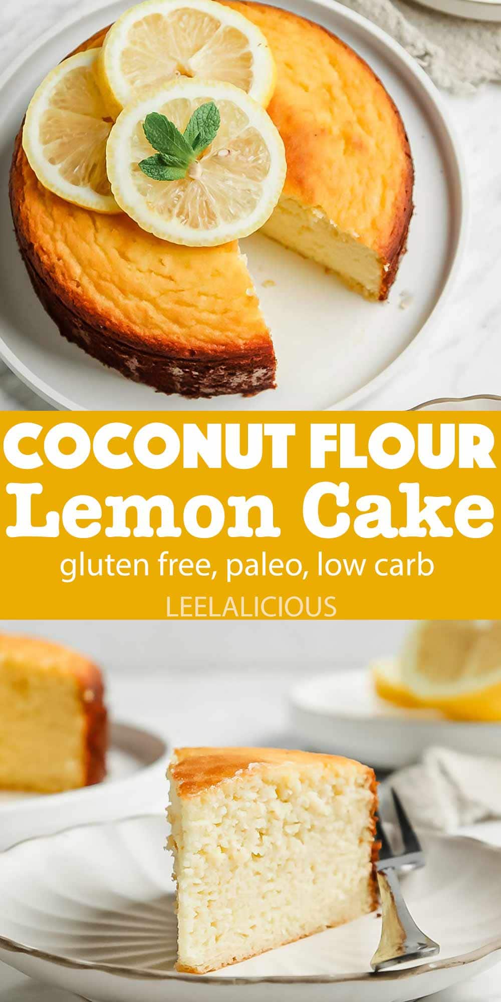 Coconut Flour Lemon Cake » LeelaLicious