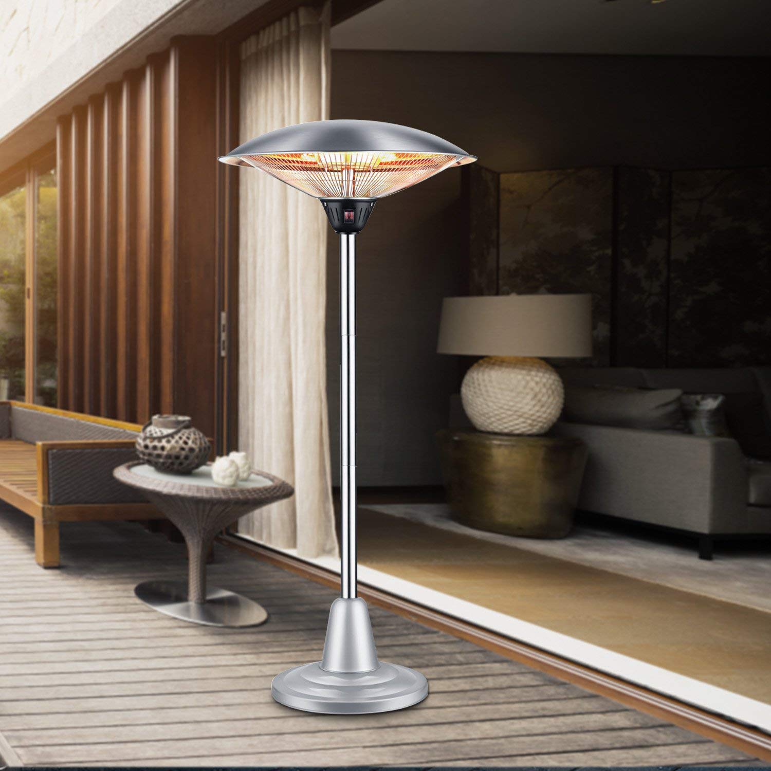 Electric Patio Heater, FreeStanding Indoor/Outdoor Heater Manufacture