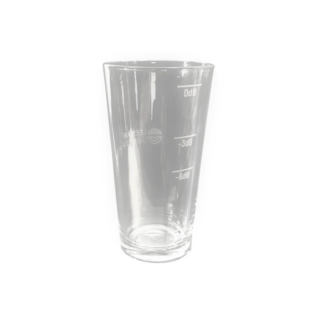 Pint Glass dB Scale Leeman Geophysical