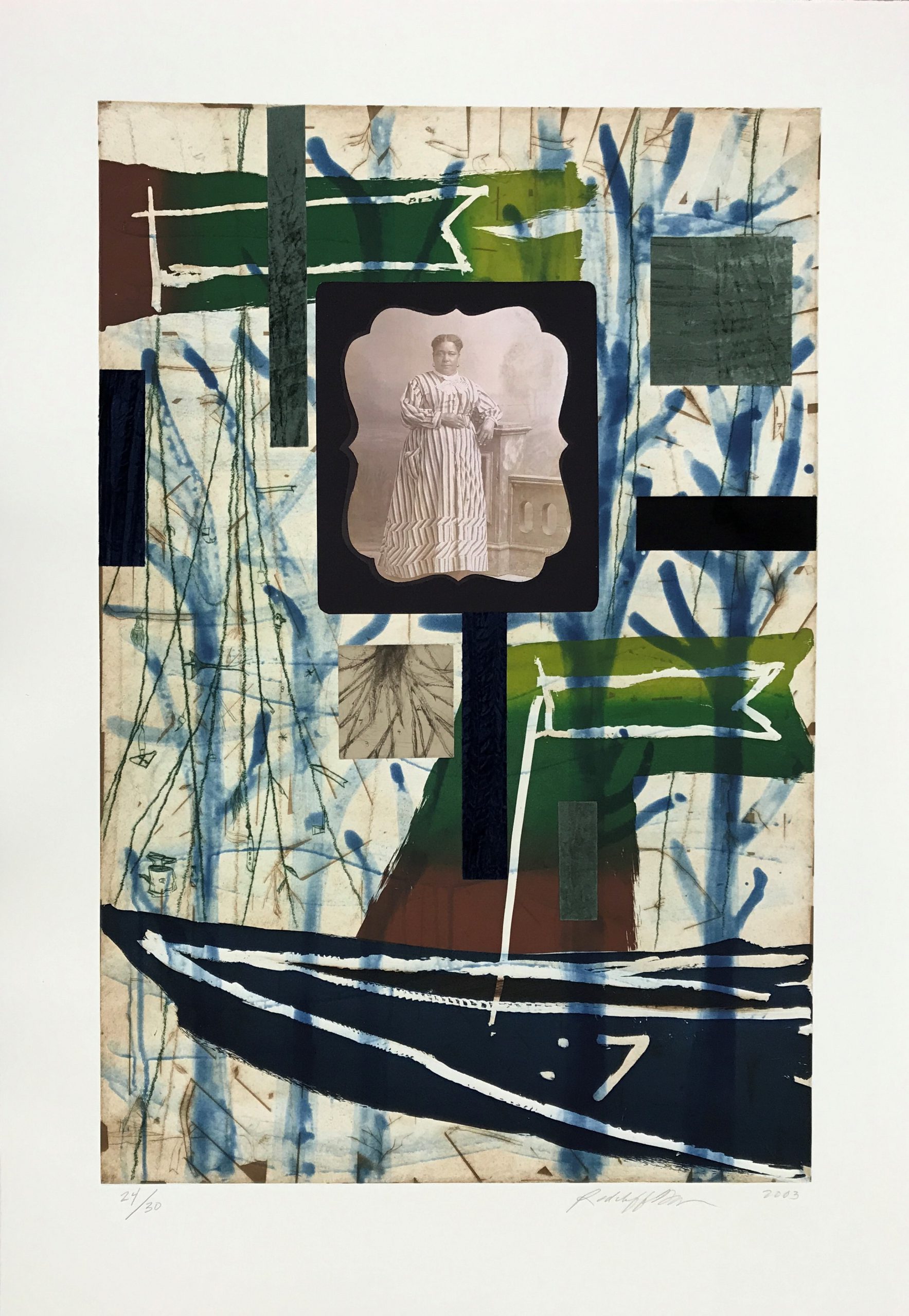 Radcliffe Bailey Between Two Worlds, 2003 LeepaRattner Museum of Art