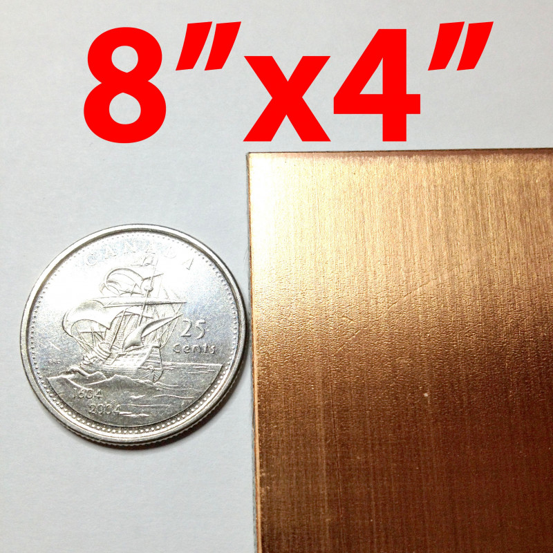 COPPER CLAD BOARD, 4" X 8", SINGLE SIDED