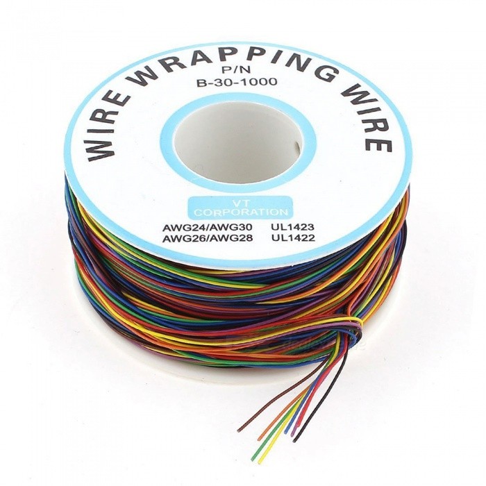 30AWG Wire 8-Wire Colored (1yrd) - leetechbd