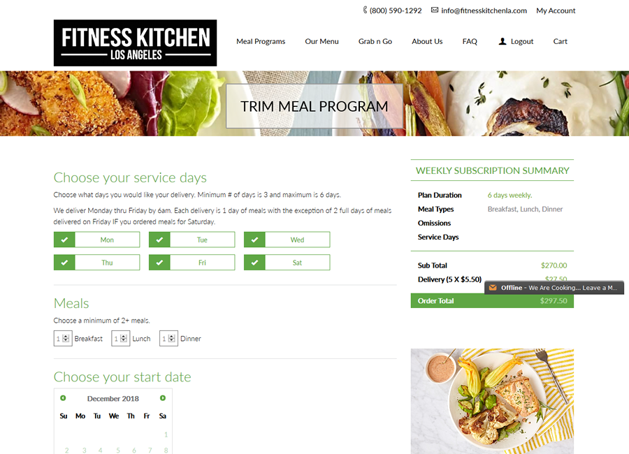 Fitness Kitchen FullStack  Developer Portfolio