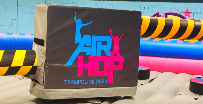 "Airhop" ist der einzigartige Indoor Trampolinspaß, den ihr jetzt auch