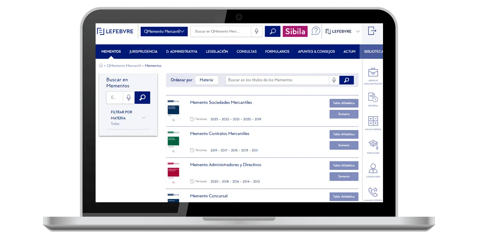 QMemento Mercantil Lefebvre