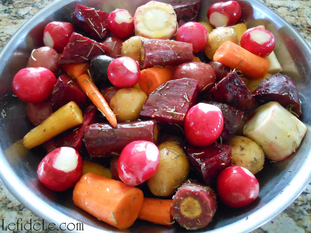 Healthy OnePot Cocorico Roasted Chicken or Turkey Root Vegetables Recipe