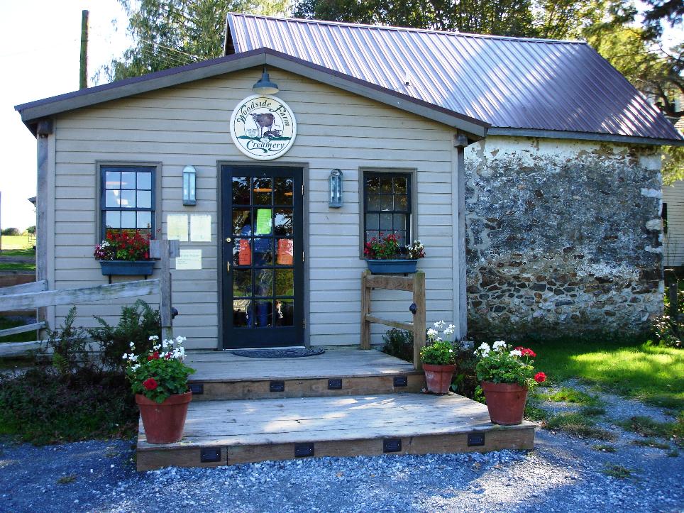 The takeout shop sits in an old farm storage shed.