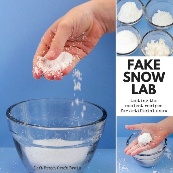 Fake Snow Lab Testing the Best Recipes Left Brain Craft Brain