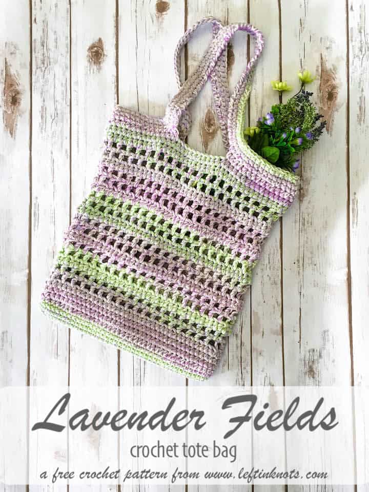 Cotton Cakes Tote Bag Free Crochet Pattern Left in Knots