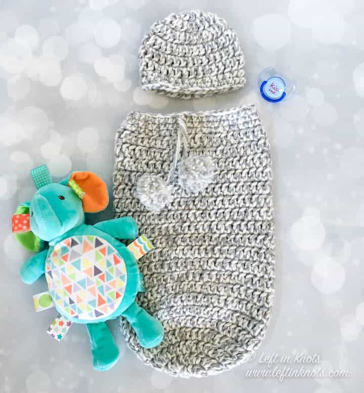 Crochet Baby Cocoon Set Free Crochet Pattern Left in Knots