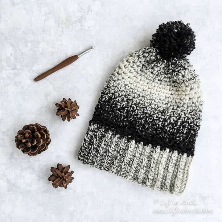 Cookies and Cream Hat A Free Crochet Pattern Left in Knots