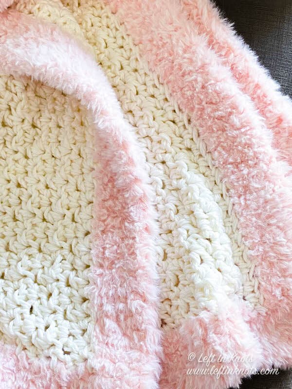 Bunny Blanket for Easter Free Crochet Pattern Left in Knots