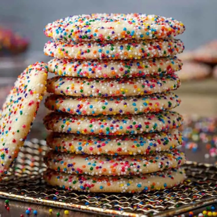 Super Easy Sprinkle Cookies (Festive) Leftovers Then Breakfast