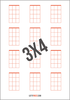 Blank Ukulele Chord Sheets - FREE Printable PDFs