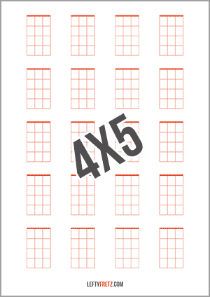 Blank Ukulele Chord Sheets - FREE Printable PDFs