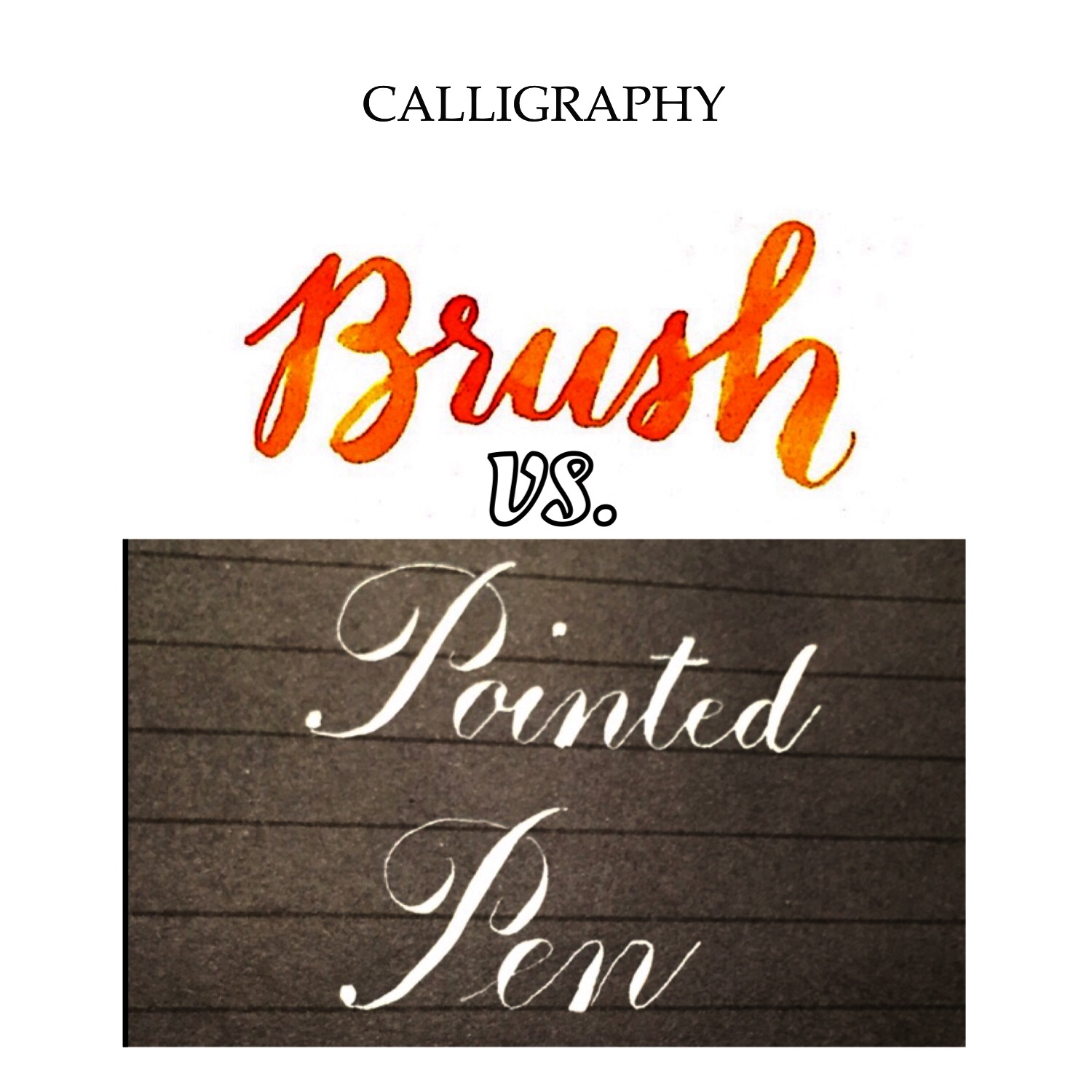 Brush Pen vs. Pointed Pen. Which one should I learn first? leftylligraphy