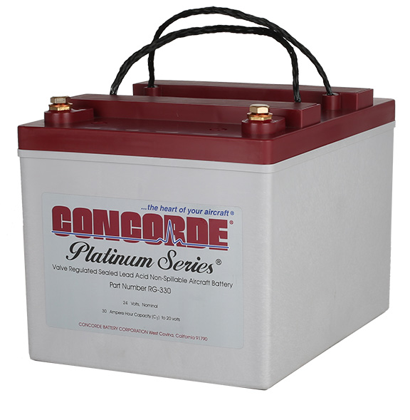 RG330 Aircraft Battery from Concorde Battery Corporation