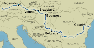 Map Of The Danube River Npr : Following Europe's Danube River, From Source To Sea