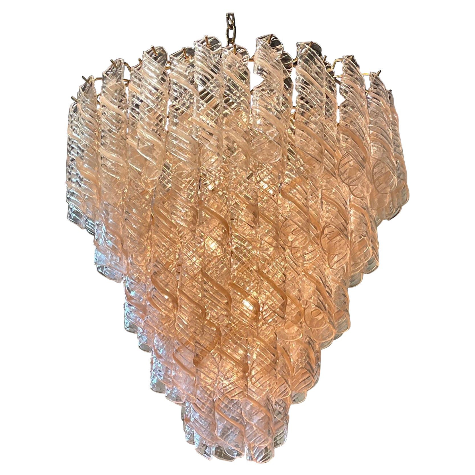 Modern Blush Colored Murano Glass Chandelier Legacy Antiques