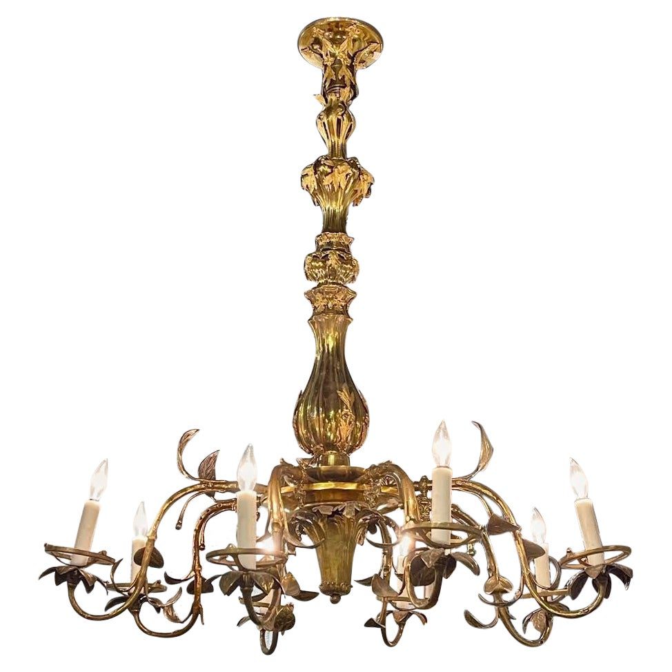 19th Century Gilt Bronze Chandelier Legacy Antiques
