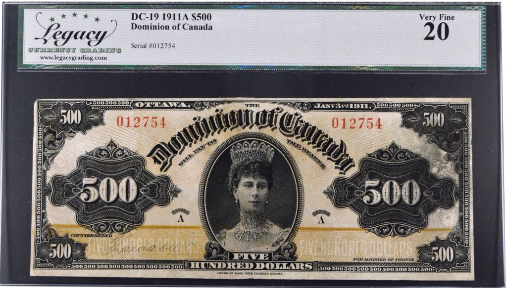 Our Holder Legacy Currency Grading, LLC