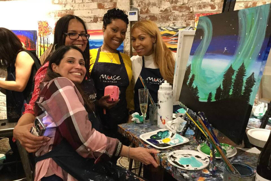 Muse Paintbar Happy Hour Sessions Legacy Place