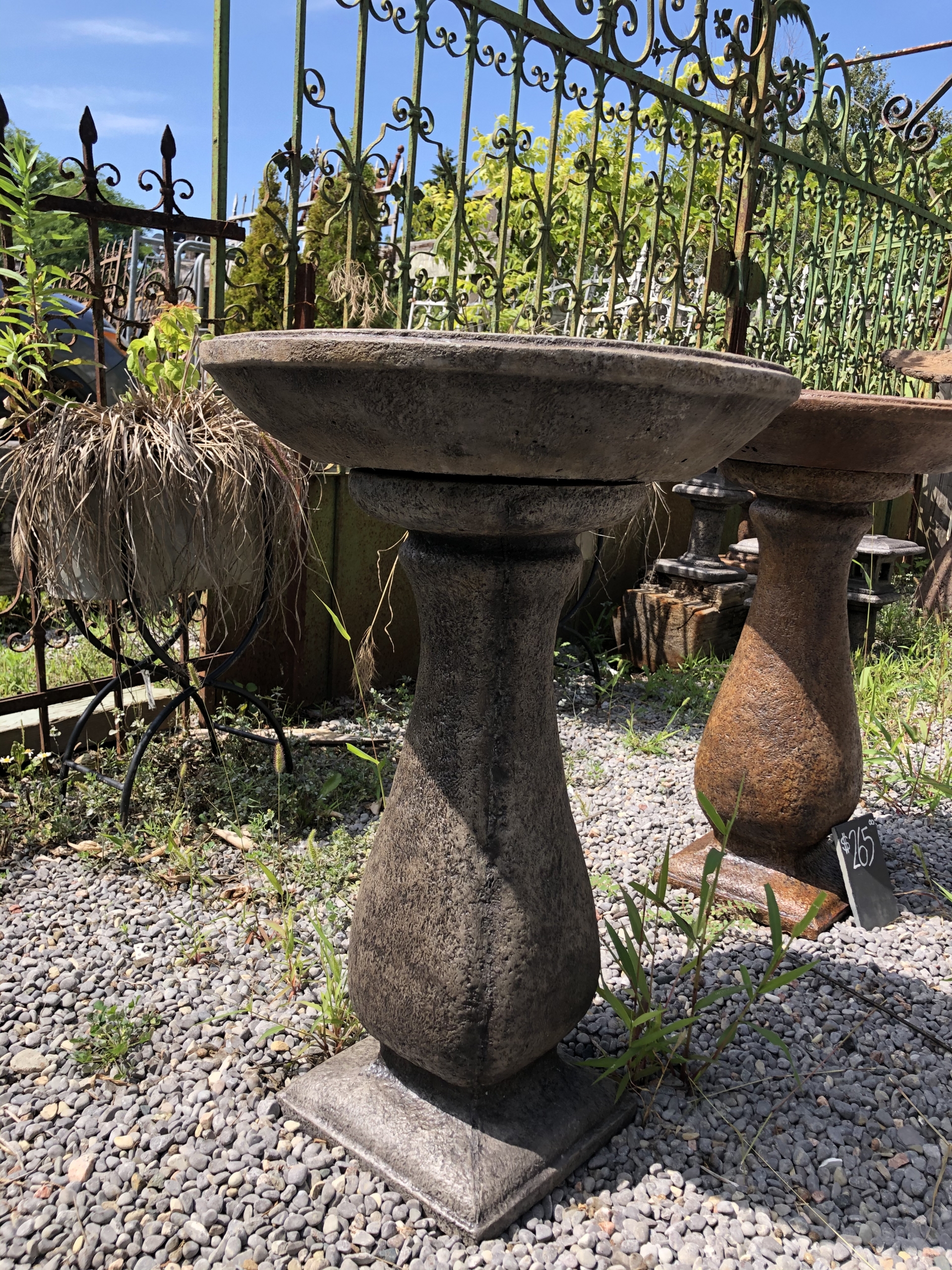 IC3263 Concrete Weatherproof Bird Bath Legacy Vintage