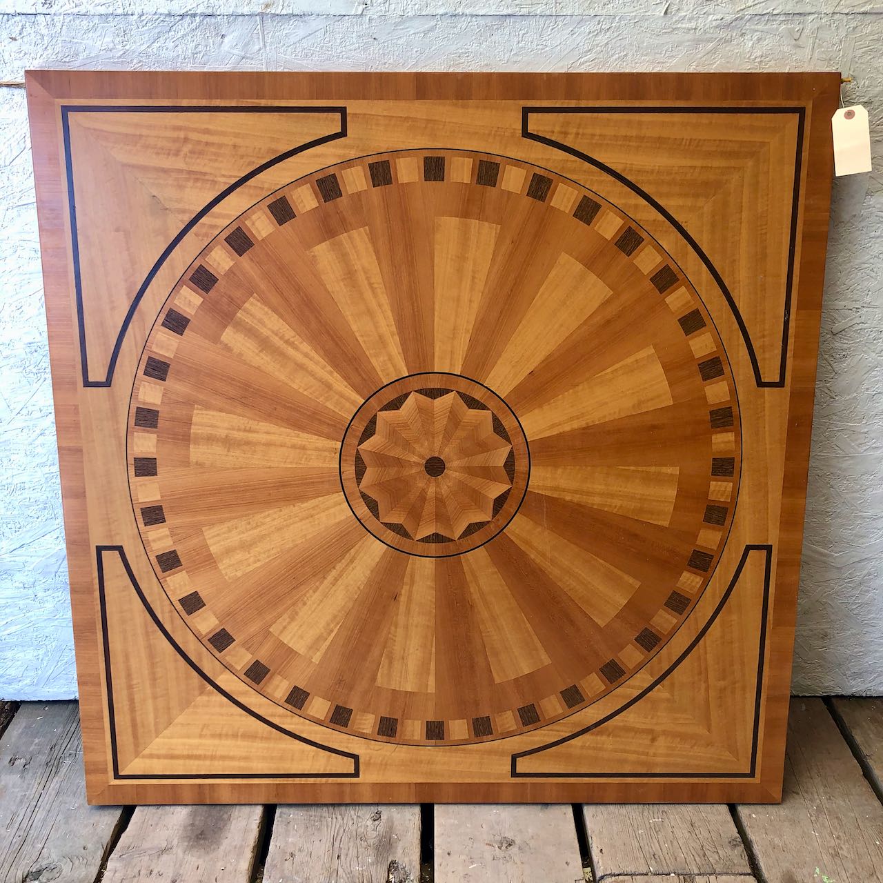 IC3239 Custom Wood Inlay Tabletop Legacy Vintage Building Materials