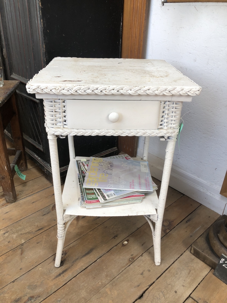 IC3284 Vintage Rattan Side Table Legacy Vintage Building Materials