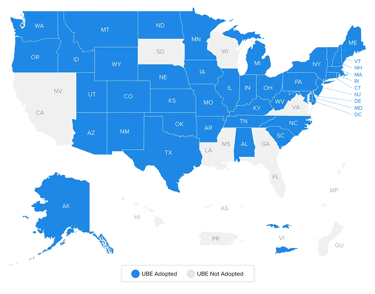 Bar Examination by State All UBE® & NonUBE Jurisdictions