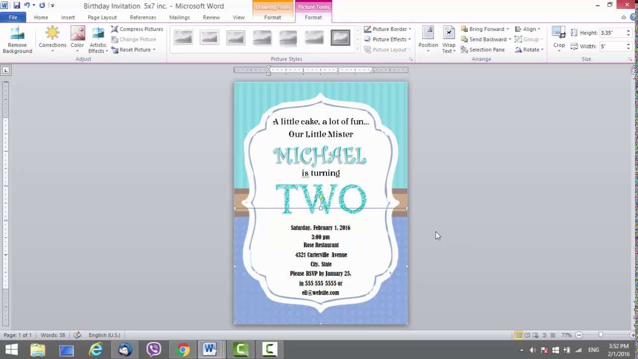 12 How To Create Invitation Card Template In Ms Word With Stunning