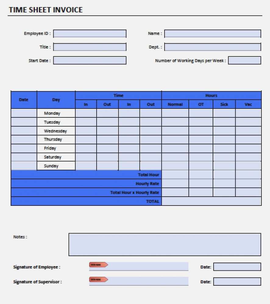 Job Invoice Template Excel Cards Design Templates