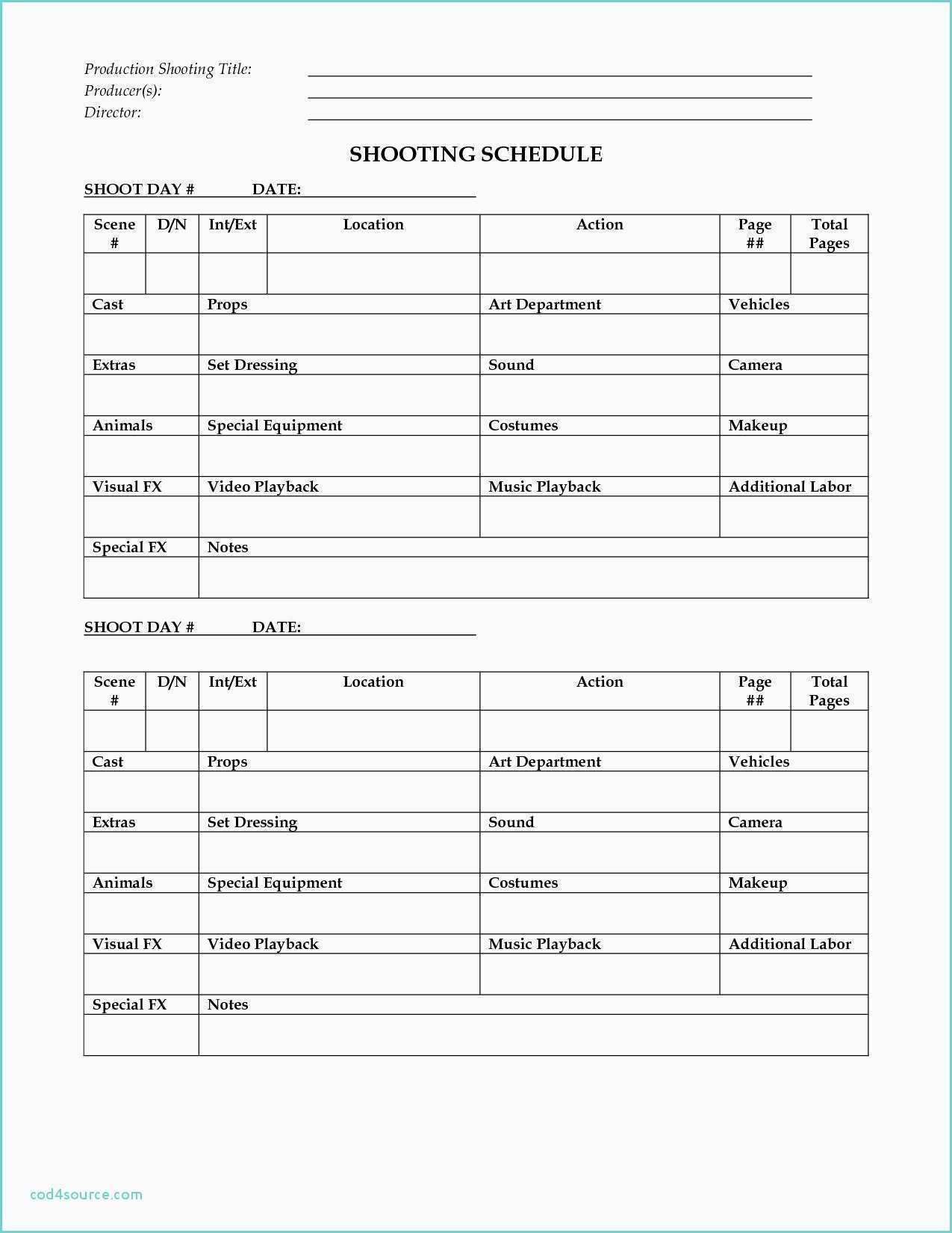Production Schedule Example Business Plan Cards Design