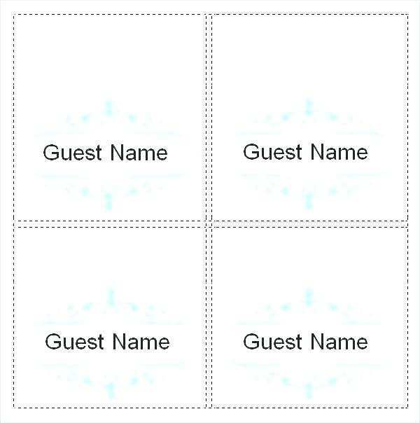 23 Creating Place Setting Card Template Word in Word for Place Setting