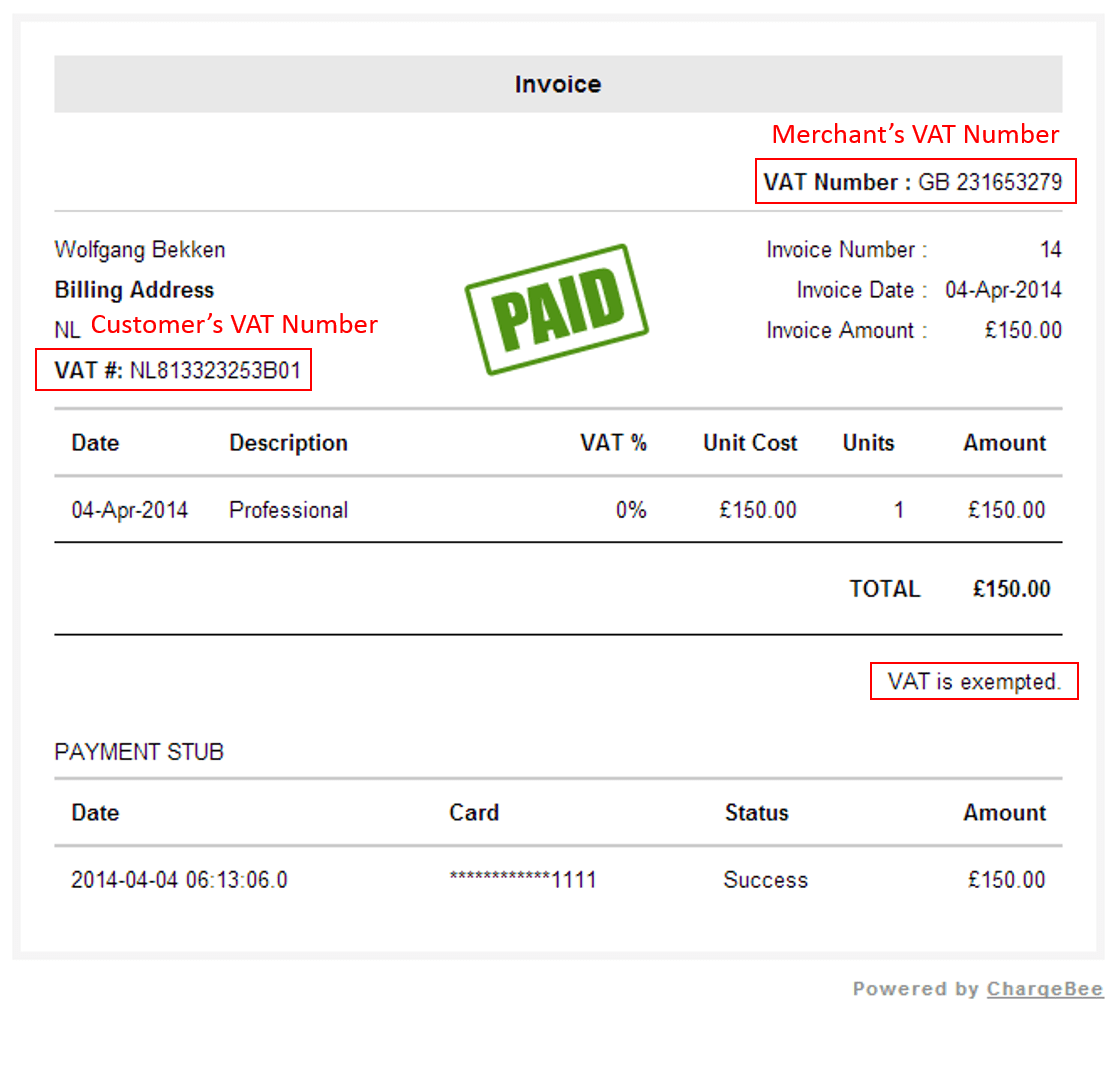 33 Format Vat Exempt Invoice Template in Word with Vat Exempt Invoice
