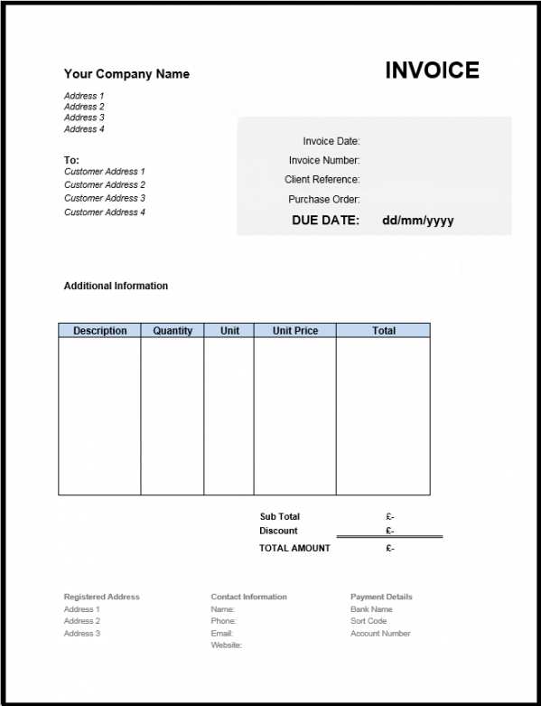 Vat Registered Invoice Template Cards Design Templates